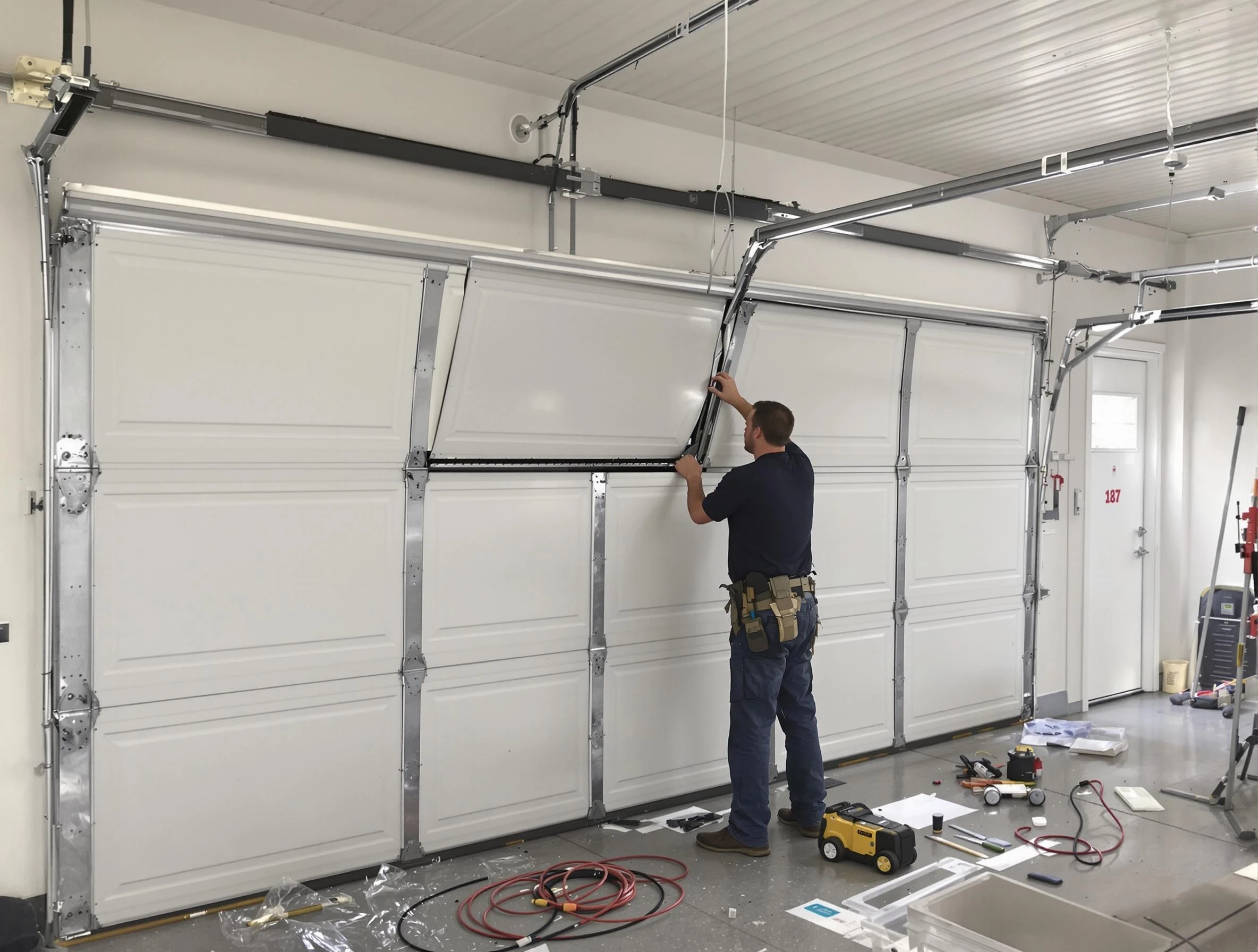 Garage Door Section Replacement in Lake Land'Or